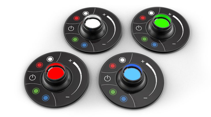 EyeBeamRGBW-colors EyeBeam RGBW – Aircraft Interior Multicolor Swivel Light