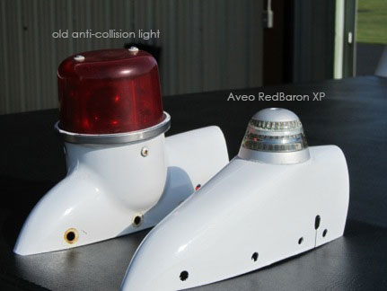 LEFT-Old-anticollision-light---RIGHT-RedBaron-Galactica- RedBaron XP - anti-collision beacon aircraft light