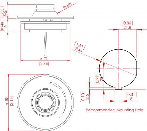 EyeBeam RGBW - drawing EyeBeam RGBW - drawing