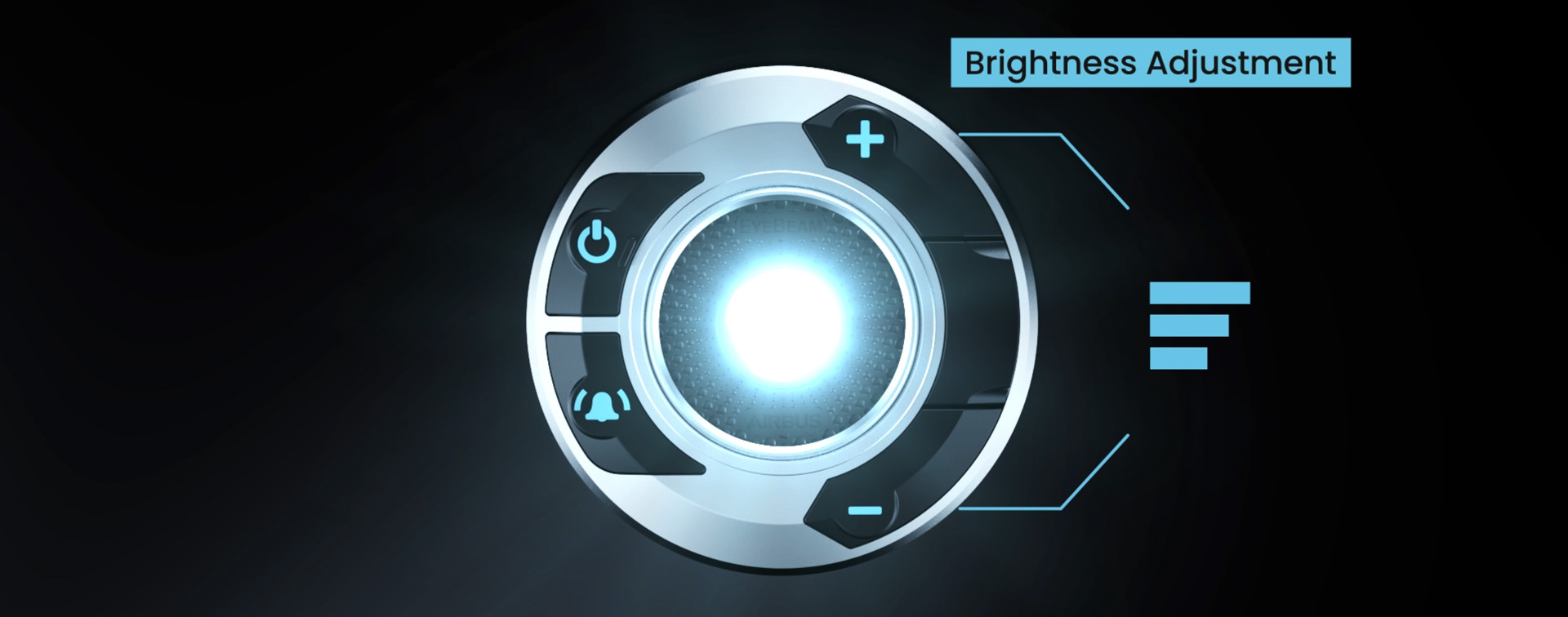 EyeBeam VIP / PSU - Dimmable tiltable map or reading light with custom function EyeBeam VIP / PSU - Dimmable tiltable map or reading light with custom function