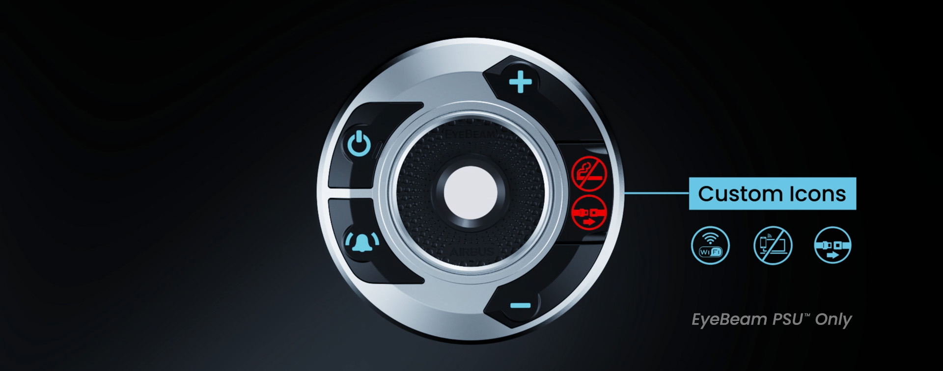 EyeBeam VIP / PSU - Dimmable tiltable map or reading light with custom function EyeBeam VIP / PSU - Dimmable tiltable map or reading light with custom function