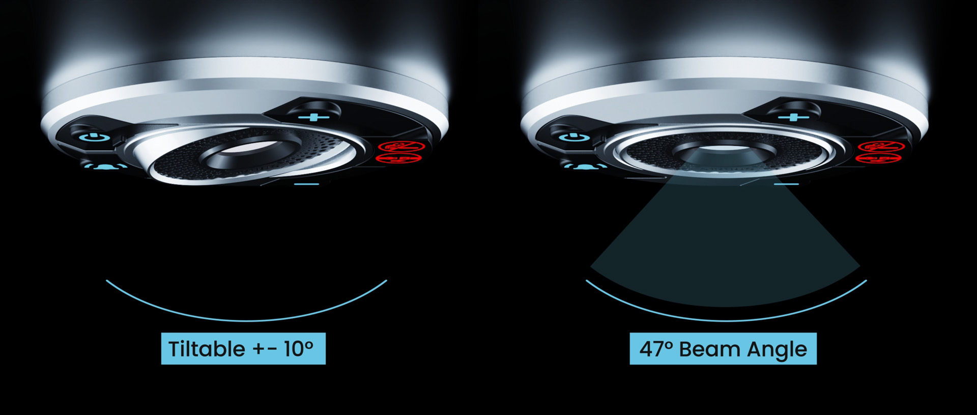 EyeBeam VIP / PSU - Dimmable tiltable map or reading light with custom function EyeBeam VIP / PSU - Dimmable tiltable map or reading light with custom function